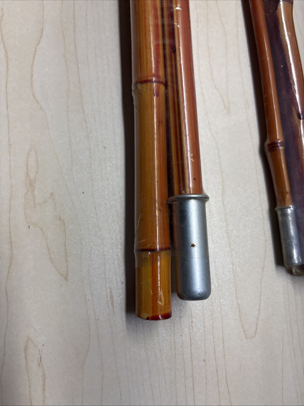 Lot of 3, B’n’M’s 8 & 12 Ft Jointed Bamboo Poles 2&3 Piece, BnMs TL82 L123 READ