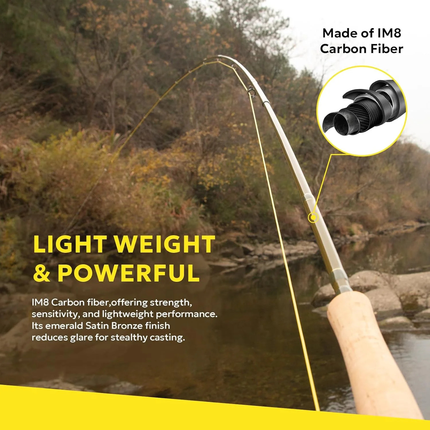 SF SF-005MP Fly Fishing Rod Advance Multi-Purpose Freshwater Fly Rod IM8 Carbon