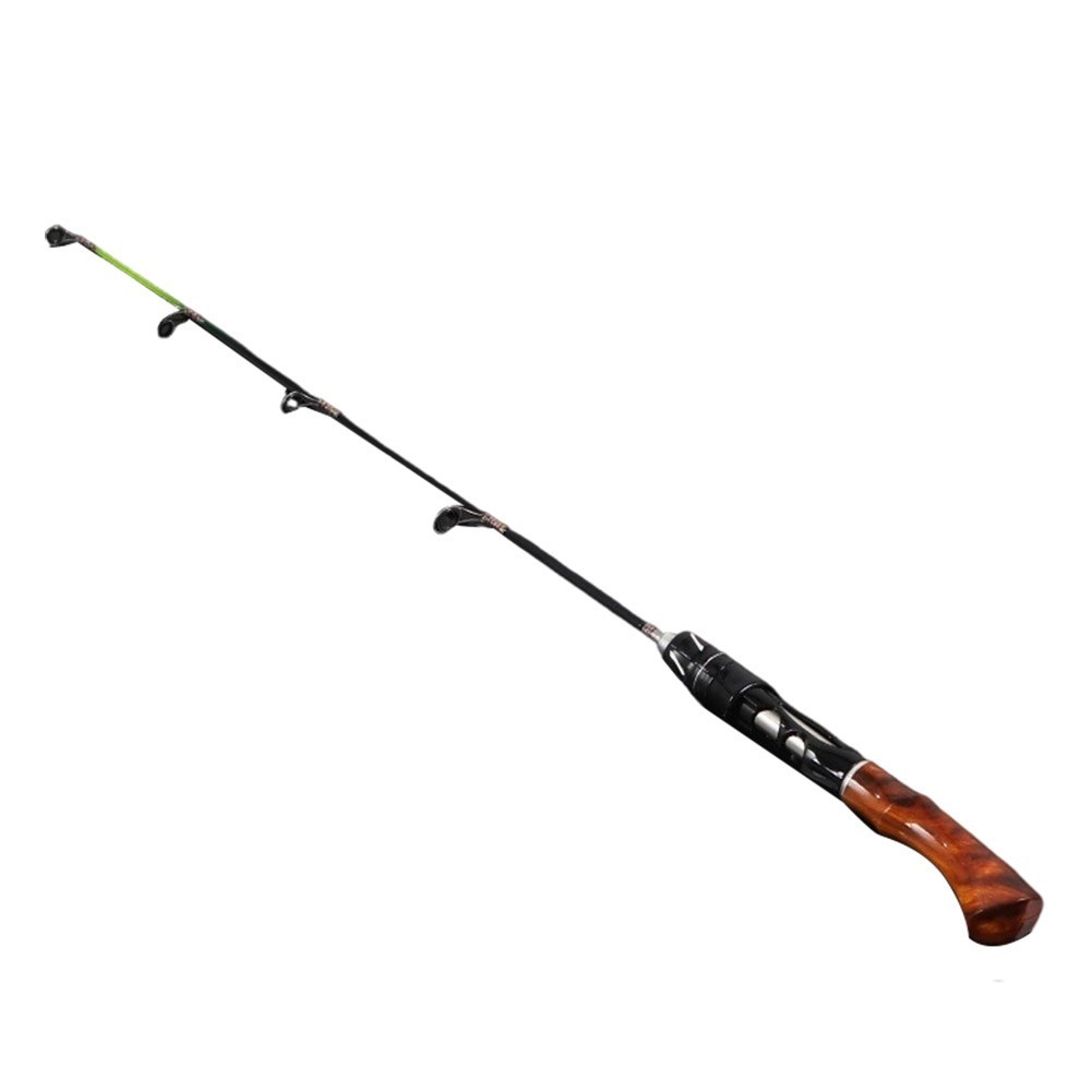 Fiberglass Ice Fishing Rod Lightweight Two Section Design for Outdoor Use