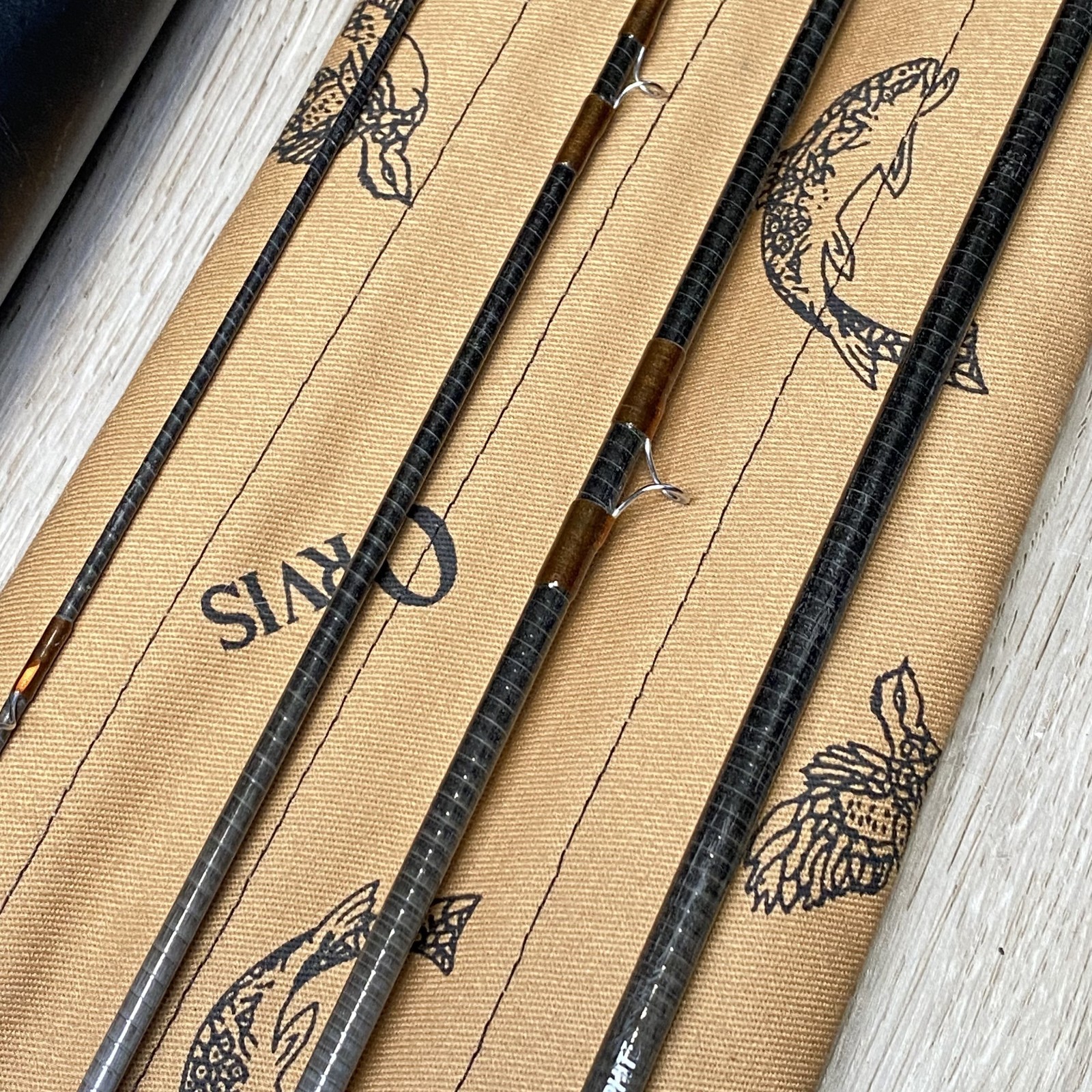Orvis Tight Loop Fly rod 8ft #4 Line 4pc w/Tube Case Sock