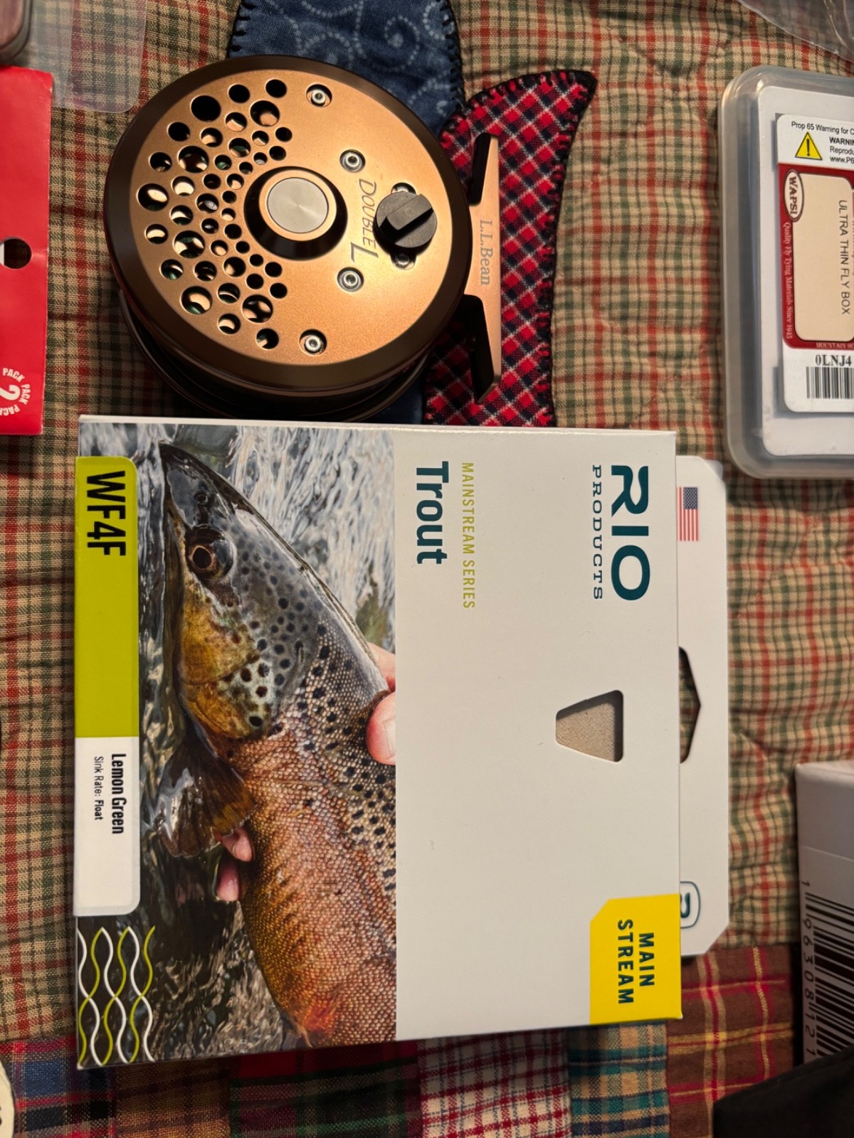 St Croix Mojo Trout 3 WT 7 1/2 feet fly rod LL Bean Double L fly rod and extras