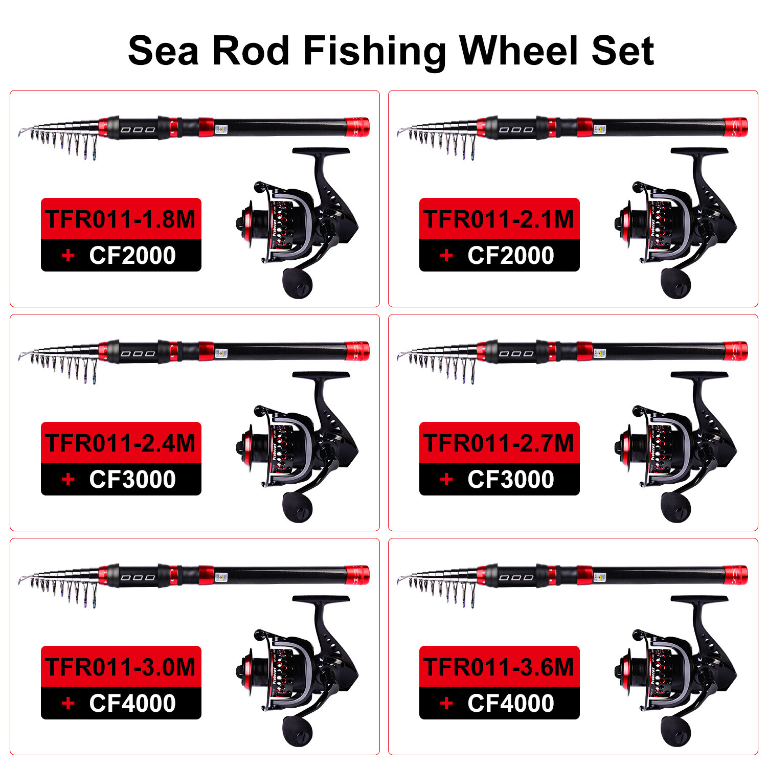 1.8-3.6M ultrashort Telescopic Fishing Rod Carbon Fiber Travel Sea Spinning Pole