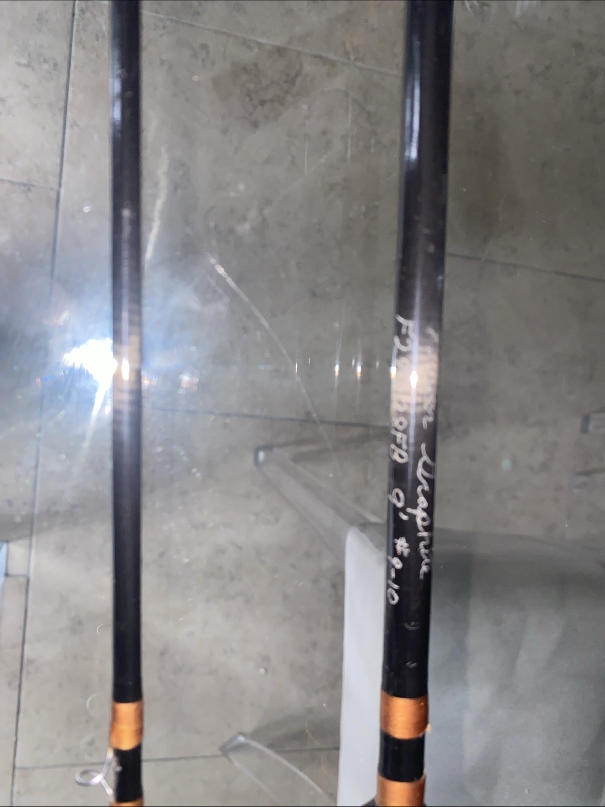 Custom FISHER GRAPHITE FLY Fishing ROD #F29008FB-2 Piece 9wt 9’0″ -VERY GOOD!!