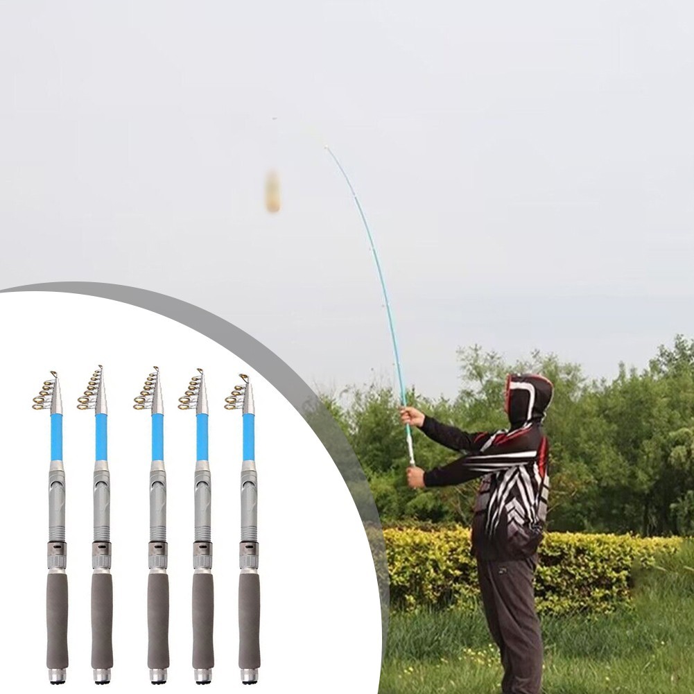 High Performance 7 Section Telescopic Fishing Rod 1 83 6m Carbon Fiber Pole