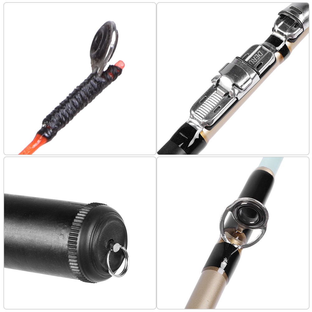 Telescopic Spinning Fishing Rod Portable And Durable For Ice Fishing QHDY