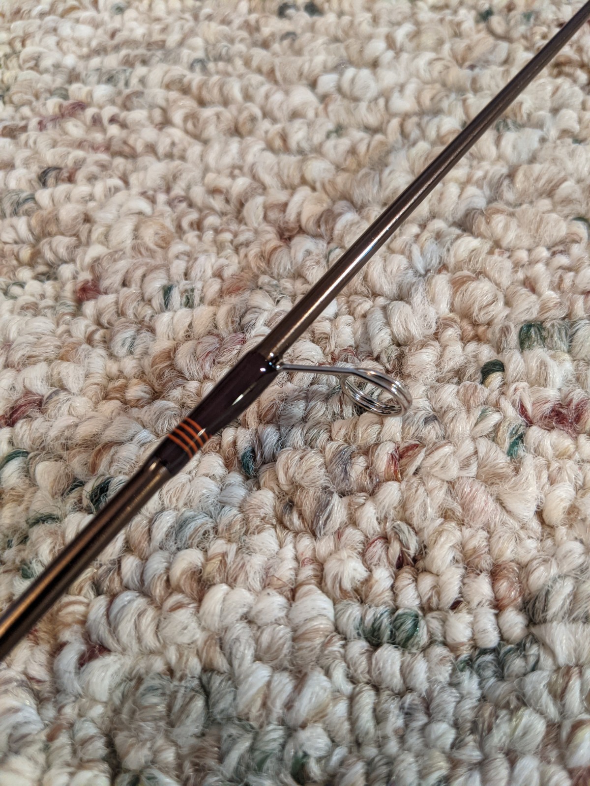 LANI 14 CUSTOM RODS 34 Inch Metallic Brown Solid Carbon Medium Light Ice Rod!