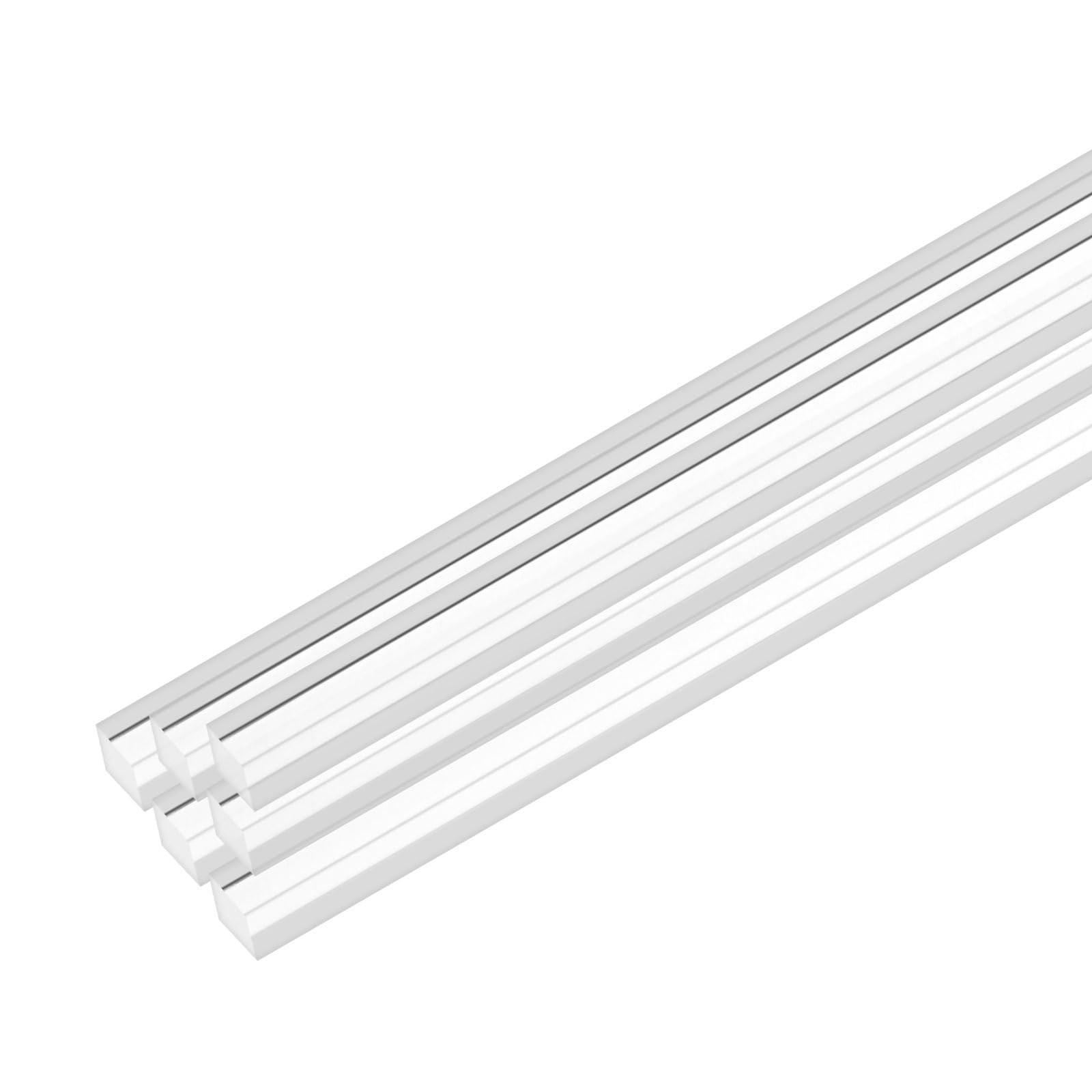 6 PCS Clear Acrylic Square Dowel Rods 9.8×0.2 Inch / 250×5 mm DIY Craft