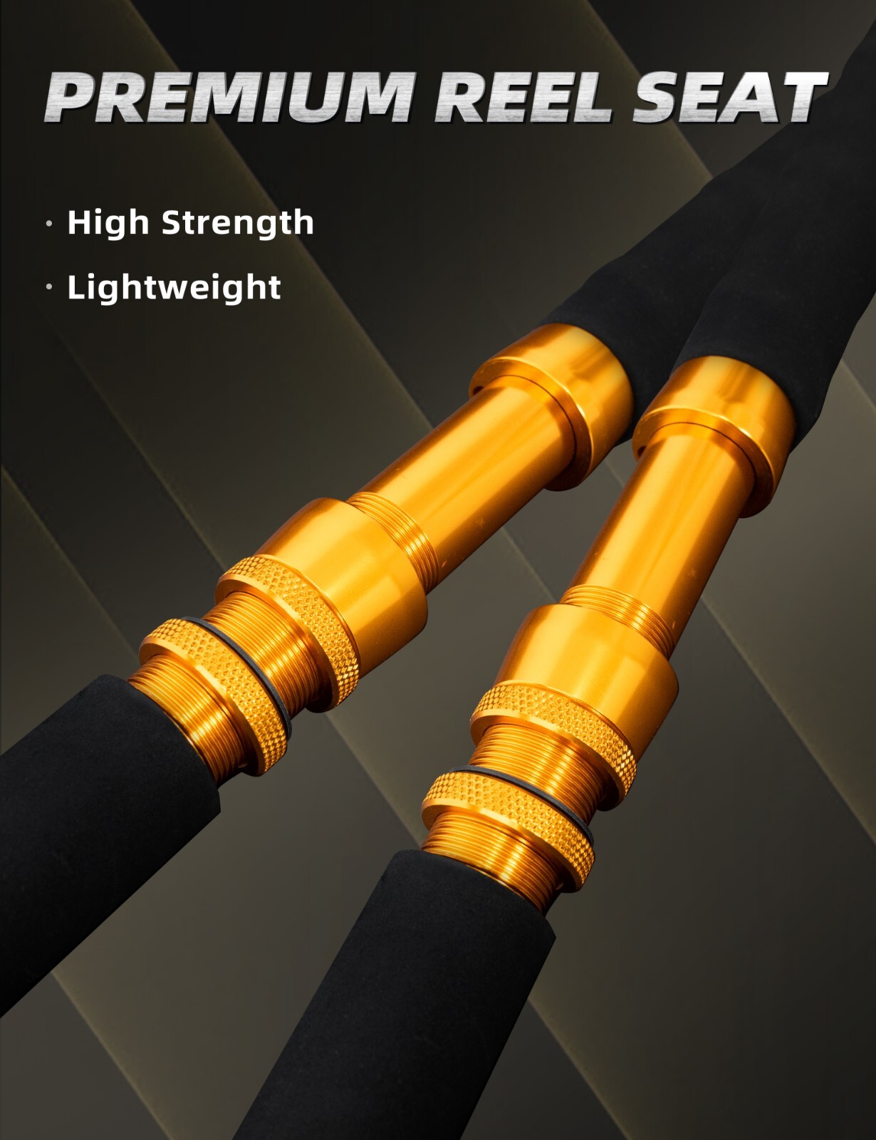 BLUEWING 6??0?? Classic Trolling Fishing Rod 1pc Fiberglass Rod Moderate Fast