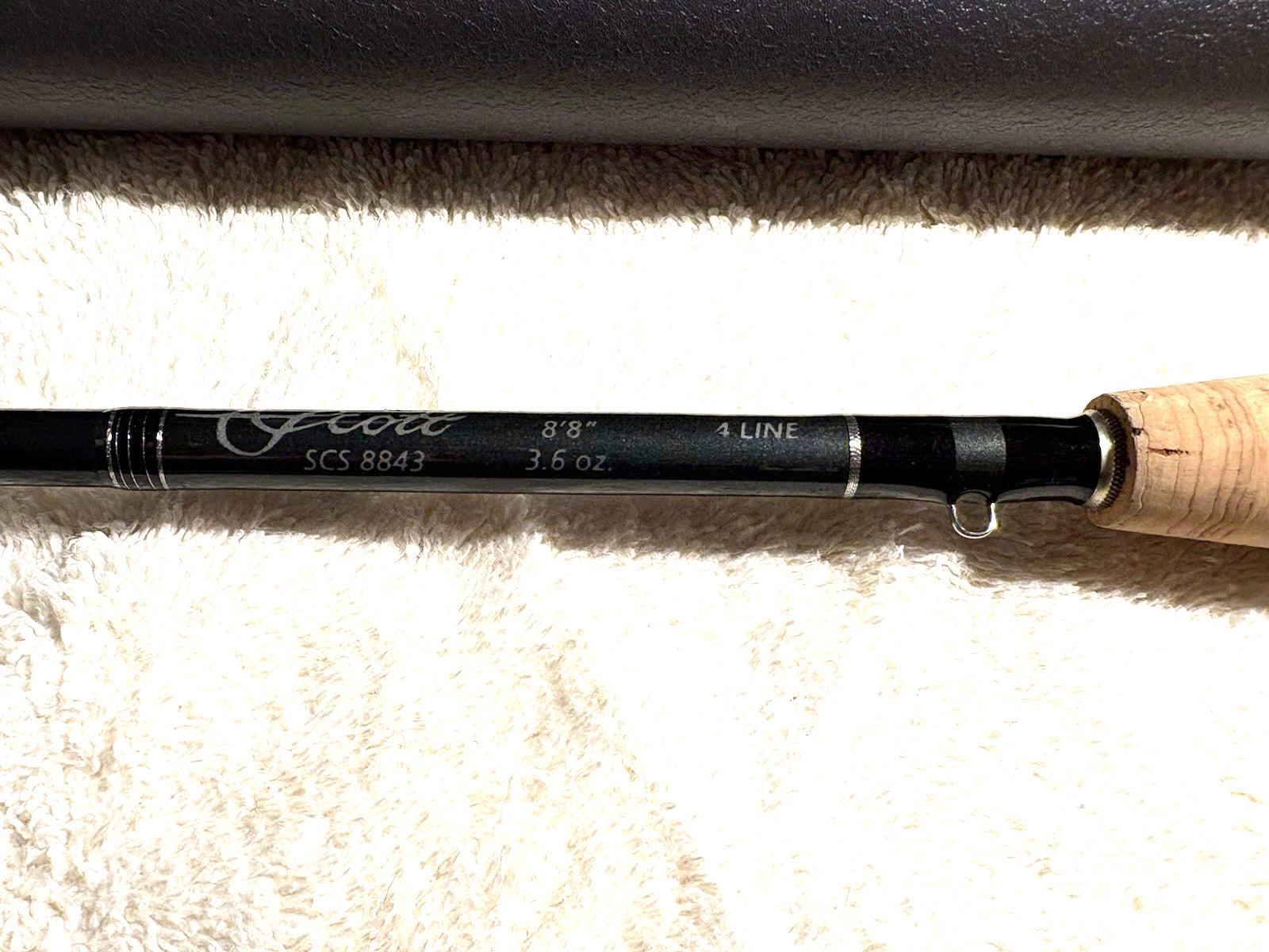 Scott SCS 8843 Fly Rod, 4 weight, 3 piece fly rod, Vintage Mid-1990s