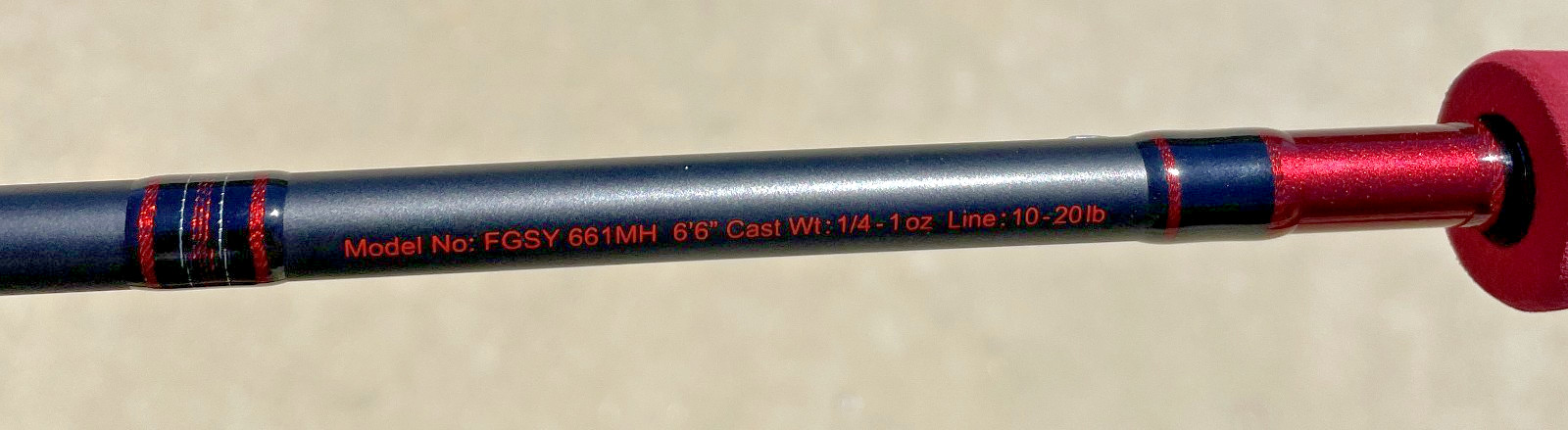 New Daiwa Fuego Casting Rod 6’6″ Medium Heavy 1-Pc Graphite 661MH Bass