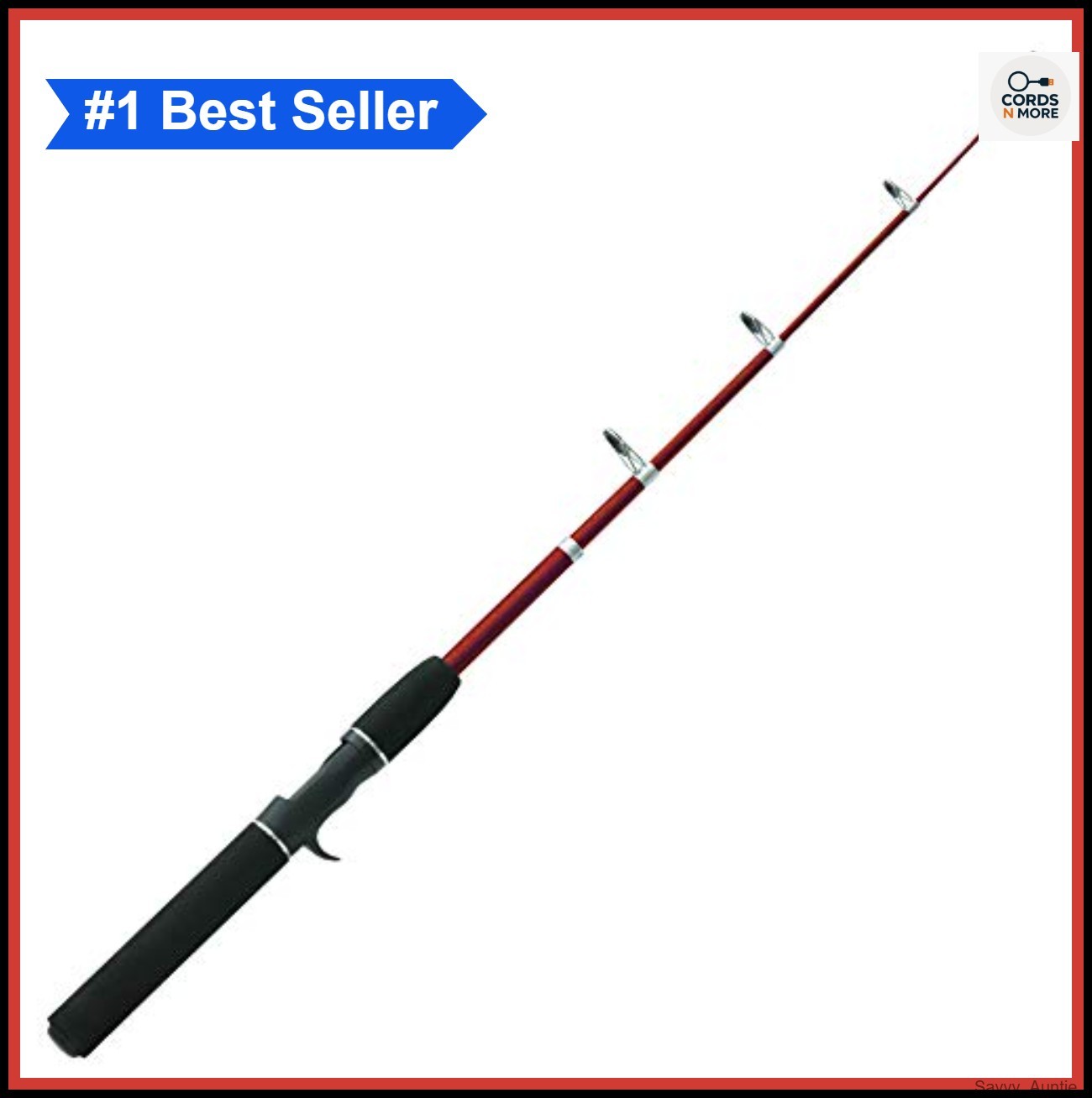 Casting Fishing Rod 5’6″ Telescopic Medium Power Fast Action EVA Handle 8-12lb