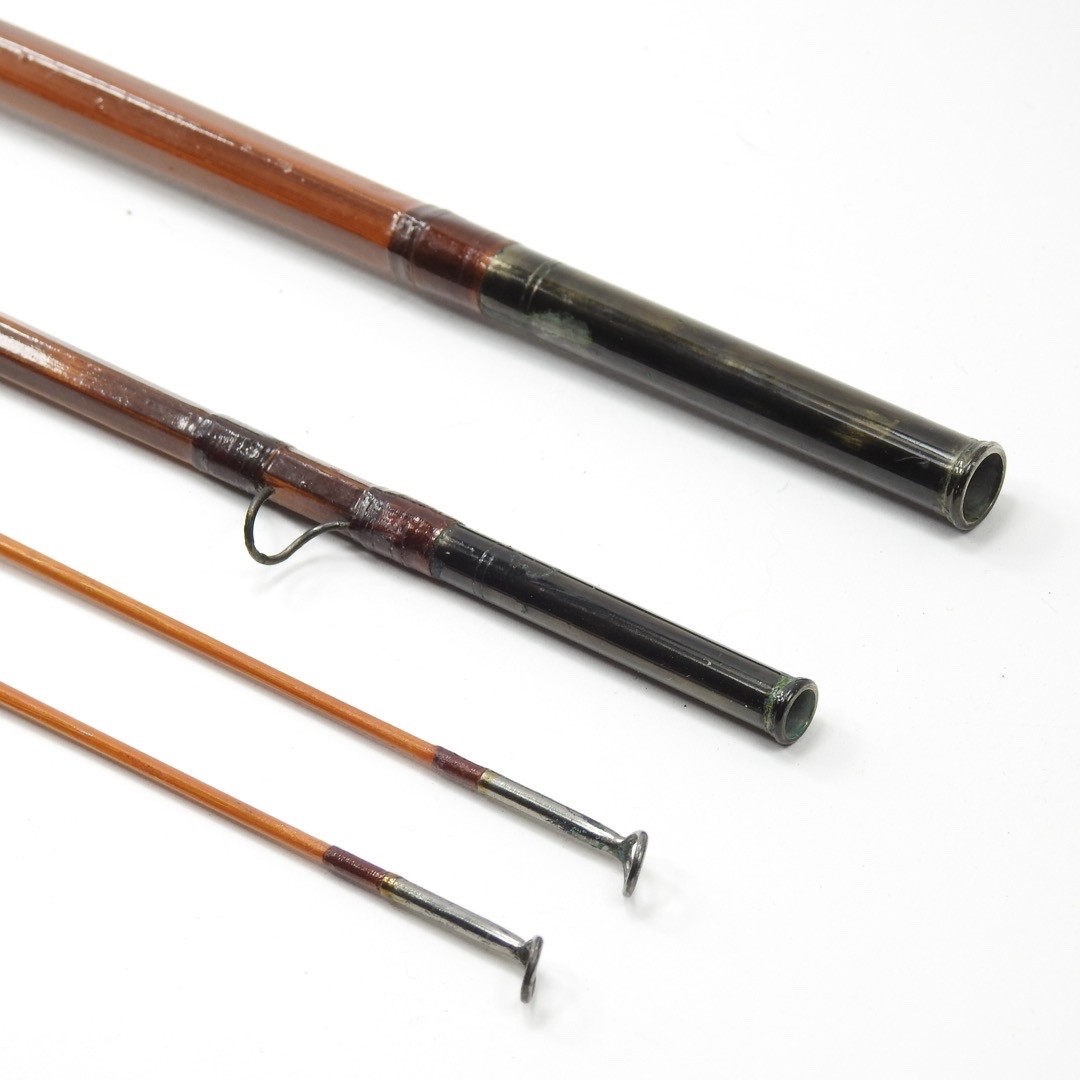F.E. Thomas Special “Streamer Browntone” Bamboo Fly Rod. 9’. 3/2. W/ Tube & Sock