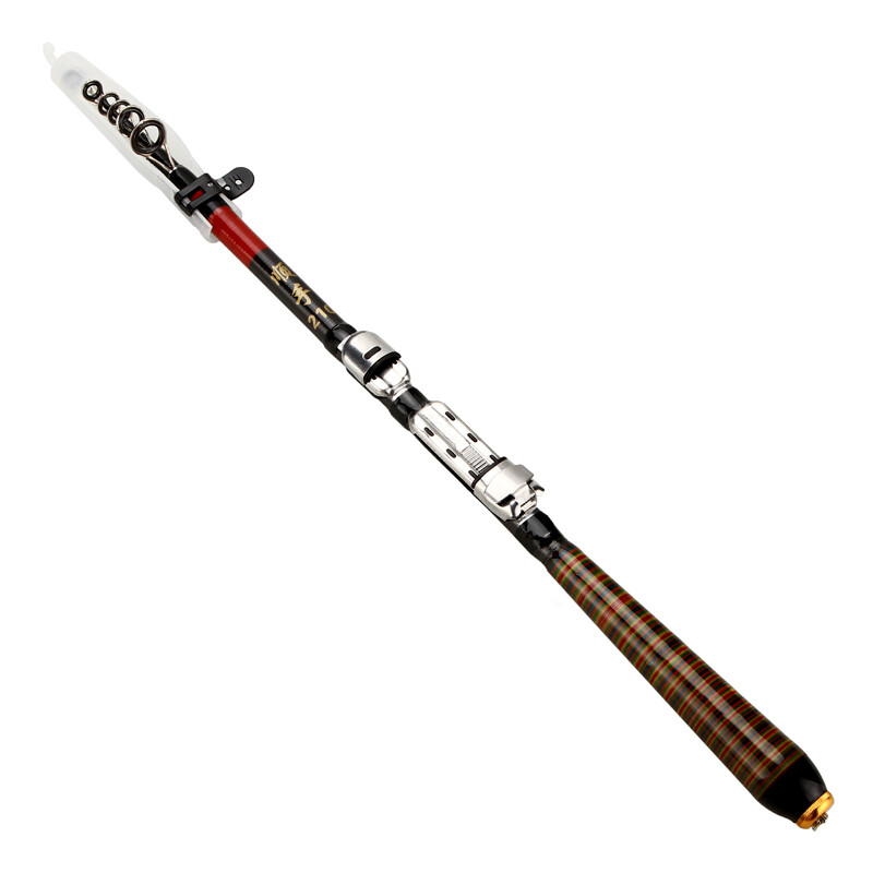 Carbon Fiber Telescopic Fishing Rod Sea Saltwater Portable Spinning Pole
