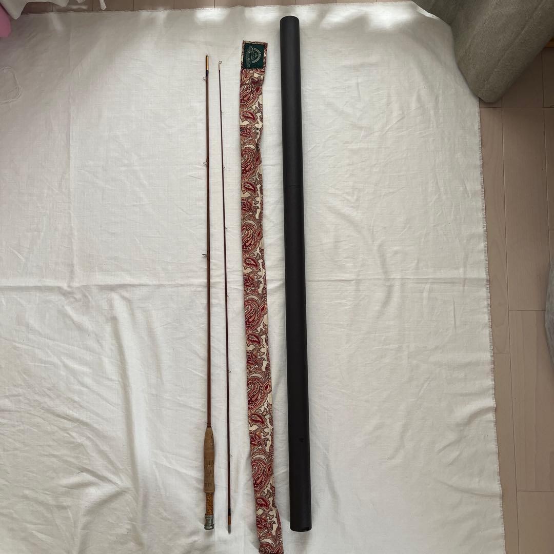 Hirao Bamboo Fly Rod 7ft 3in #3-4 2-Piece Handcrafted Used, No Damage