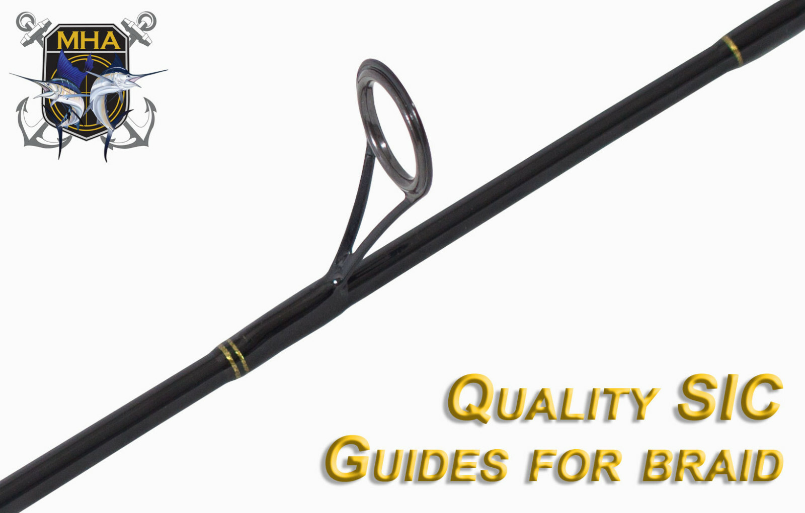 Black-Ops 6’6′ SK Graphite Spinning Fishing Rod SIC Guides Top Kayak Fishing rod