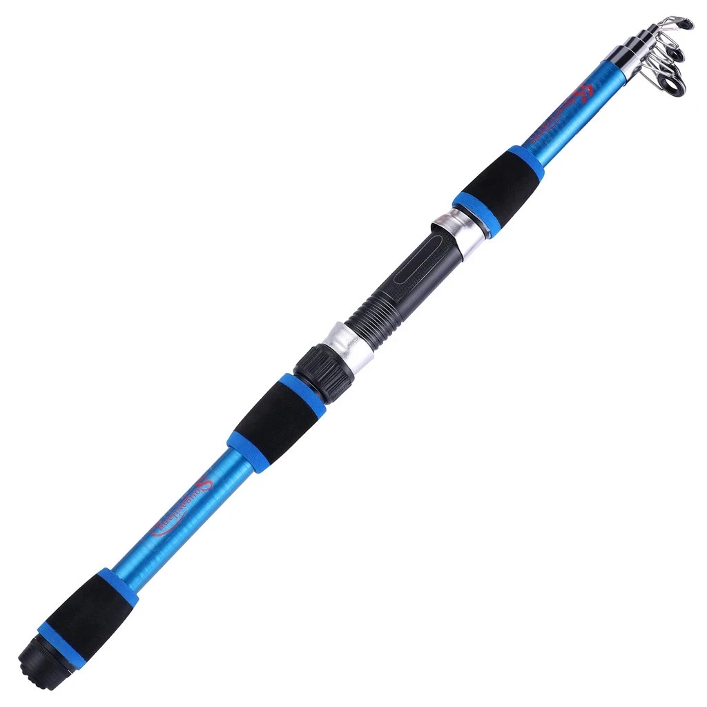 Sougayilang Mini Fishing Rod Durable Glass Fiber Portable Travel Spinning Pole