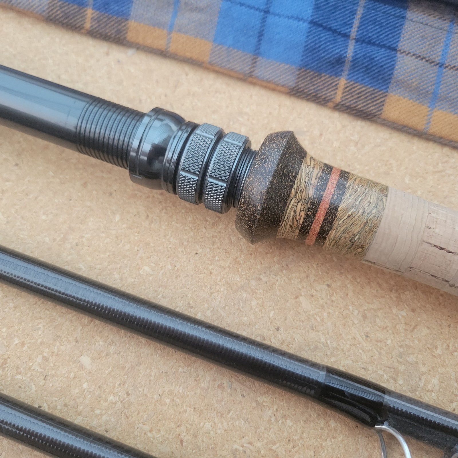 R.B. Meiser Highlander S2H14079CX-6 / 14′ 8wt 6pc EVE Travel Spey Fly Rod w Tube