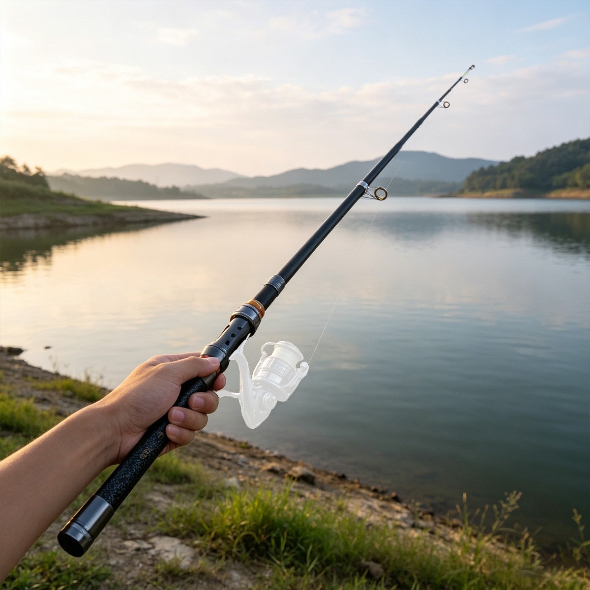 2.1/3.6M Fishing Rod Carbon Fiber Telescopic Portable Sea Spinning Casting Pole