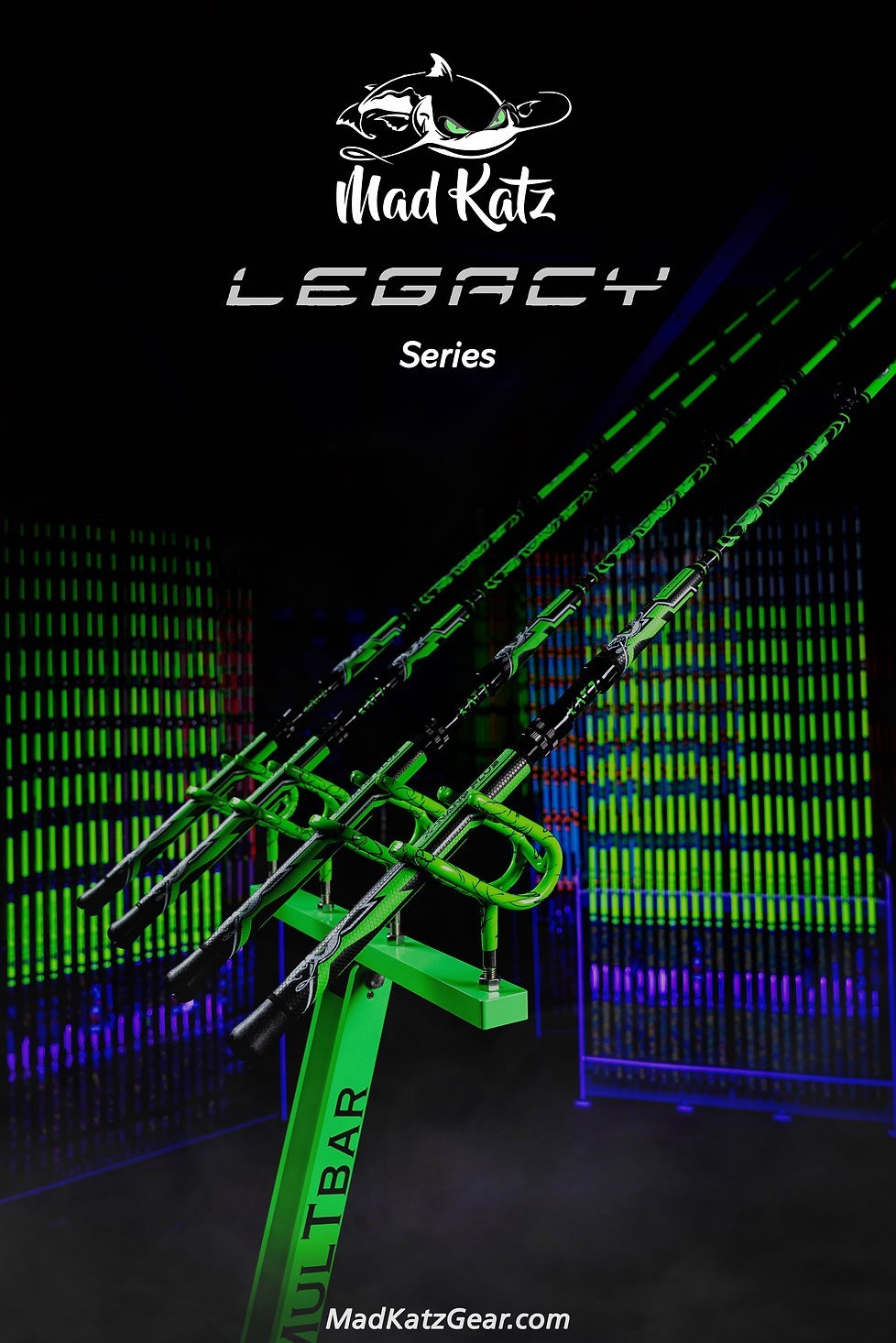 Mad Katz Green Legacy-Med/Heavy Action 20-60 lb 2-16 oz Lure (Casting)