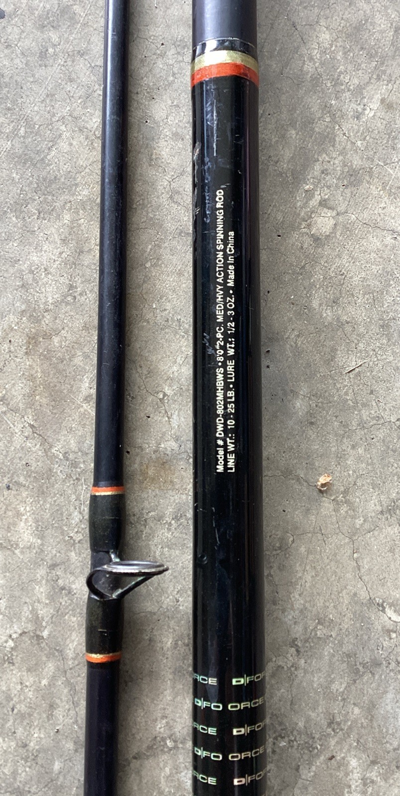 Daiwa DForce 8’ Spinning Rod 2Pc Medium/Heavy Action