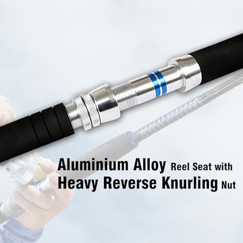 Saltwater Offshore Trolling Rod 8 Feet 30-50lb Heavy Action Stainless Steel