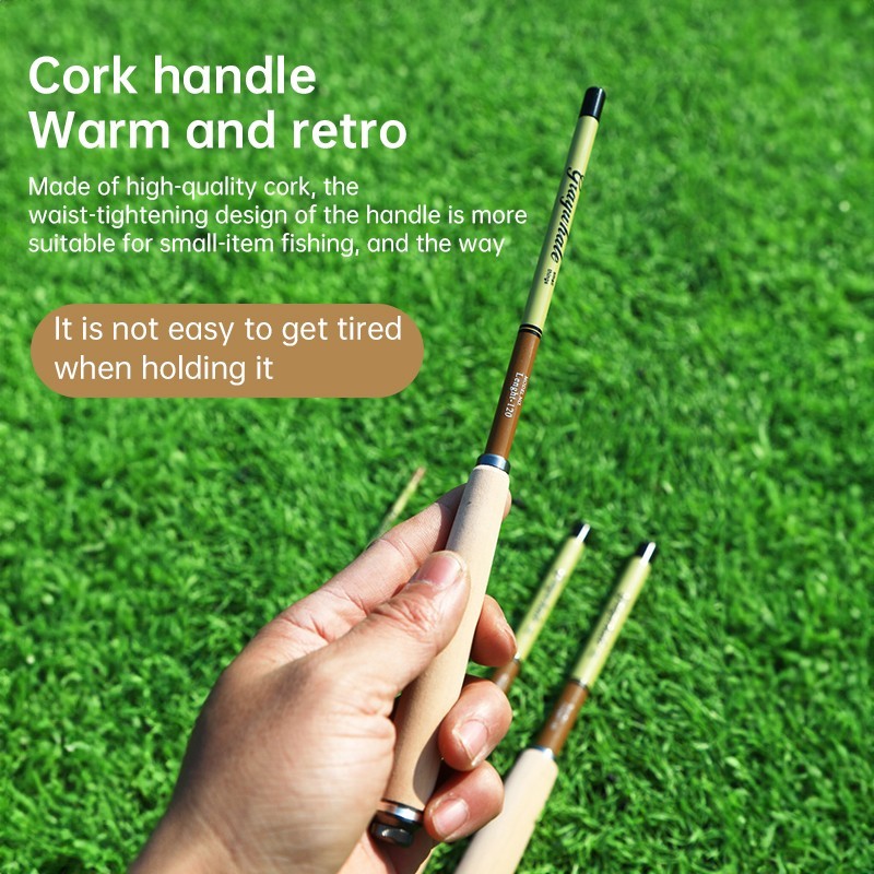 25cm Ultra Short Telescopic Fishing Rod Carbon Fiber Micro Ring Lightweight Pole