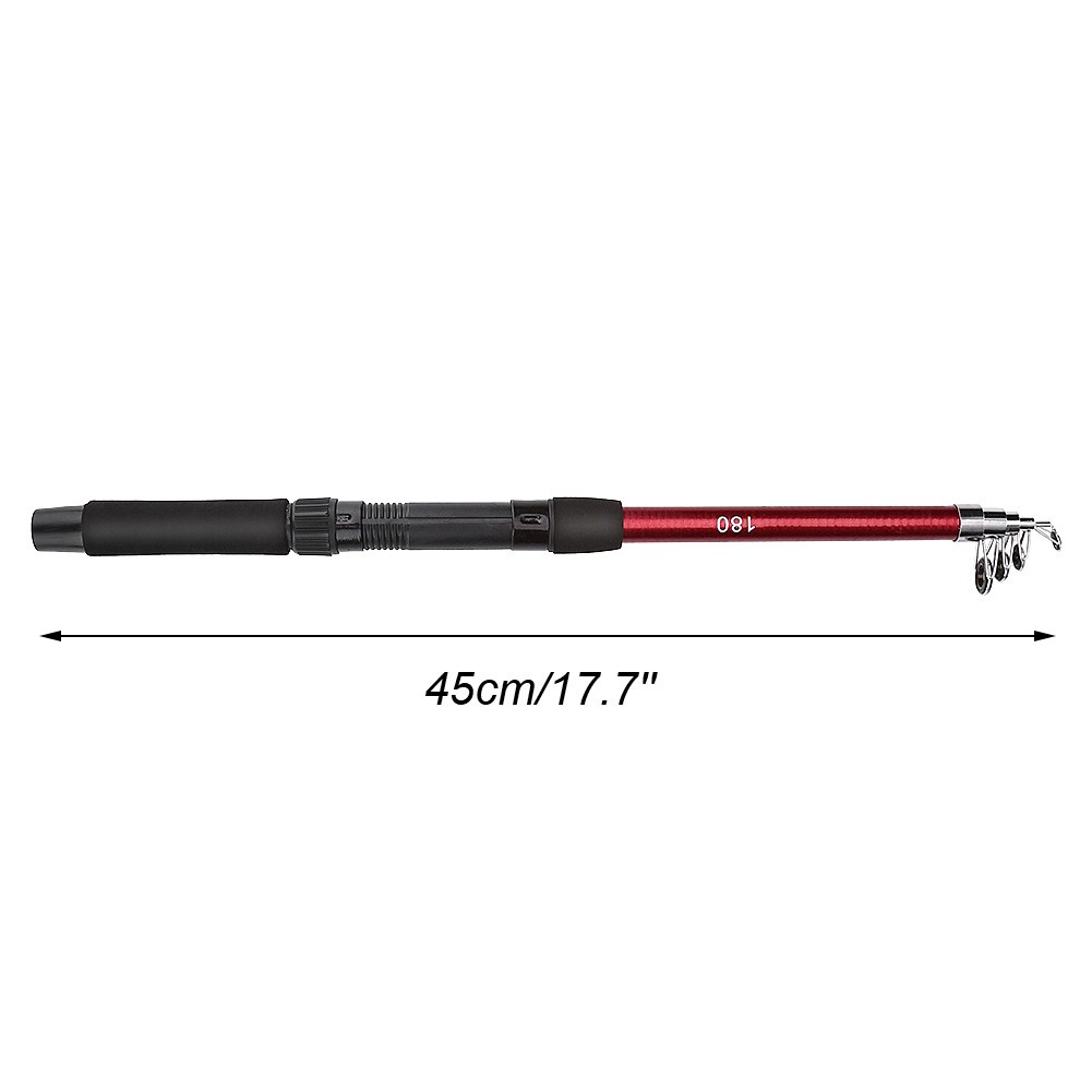 (1.8m)Outdoor Portable Lightweight Casting Telescopic Fishing Rod Reel Tack