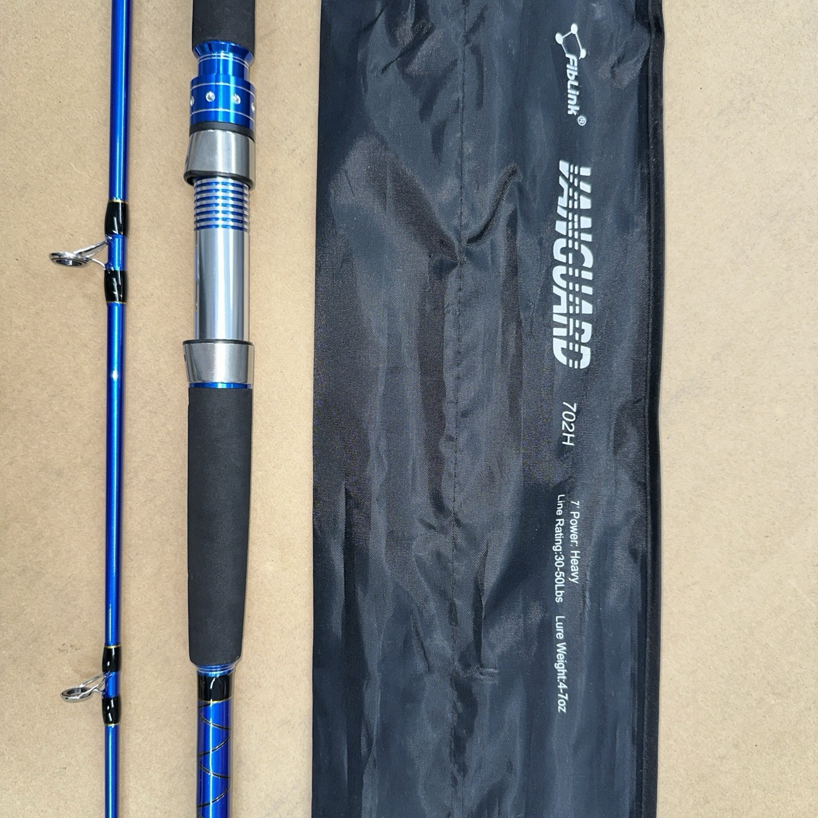 Fiblink 7Ft Medium Heavy Portable Carbon Saltwater Fishing Rod With Eva Handle
