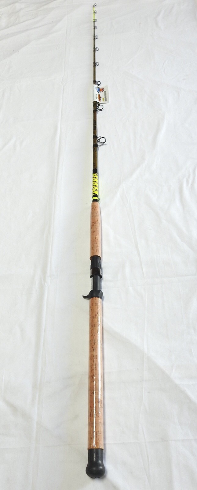 Camouflage Catfish Casting Rod 7’6″ 1PC Cork Handle Glow Tip