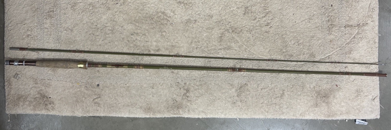 Vintage St Croix 9000 8 Ft 8 Wt Fiberglass Fly Rod Park Falls Wisconsin