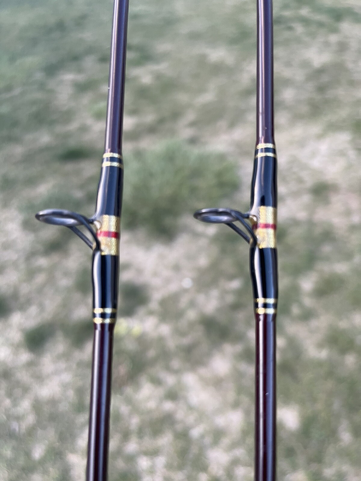 Pair (2) Custom Built “Rods By Raugh” 98 Excellent Casting Baitcast 6’3” Fuji