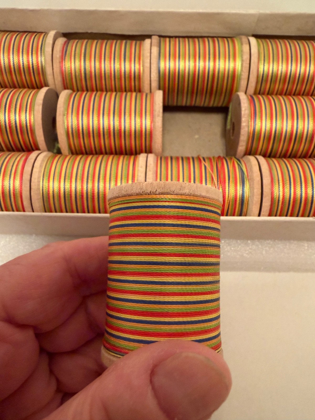 Rices Silk Rod winding EE thread multicolor 50 yds