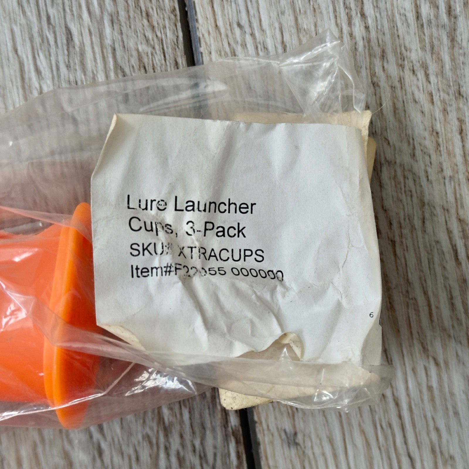 Chuck Woolery Lure Launcher Extra Cups Lot of 3 Unused