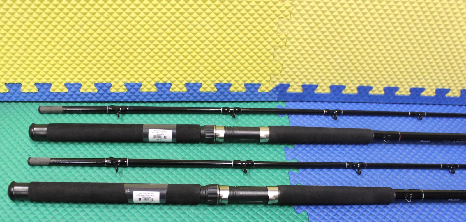 Okuma Classic Pro 10′ 0″ Mooching Rod Chartreuse Tip CPM-10M-CT 2-Pack!