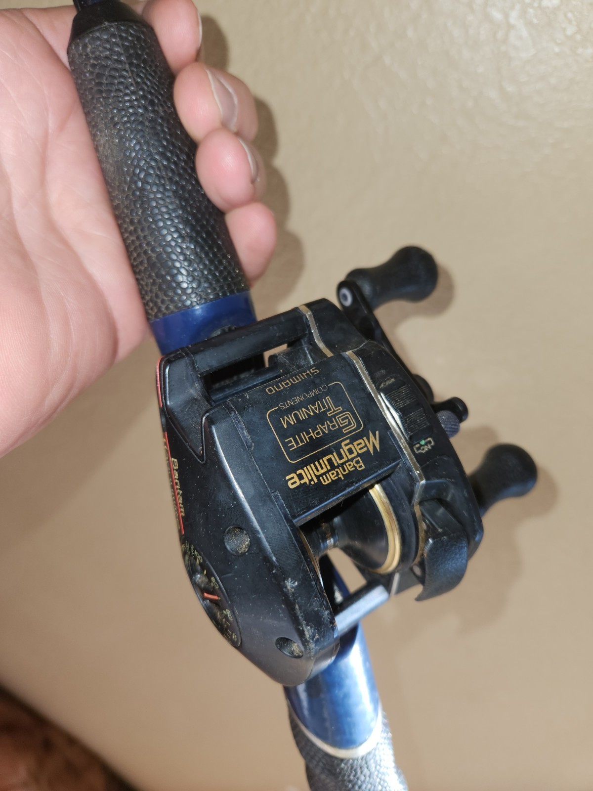 Vintage High Velocity Boron Casting Rod — BHV‑58 Bantam Magnumlite Fishing Reel