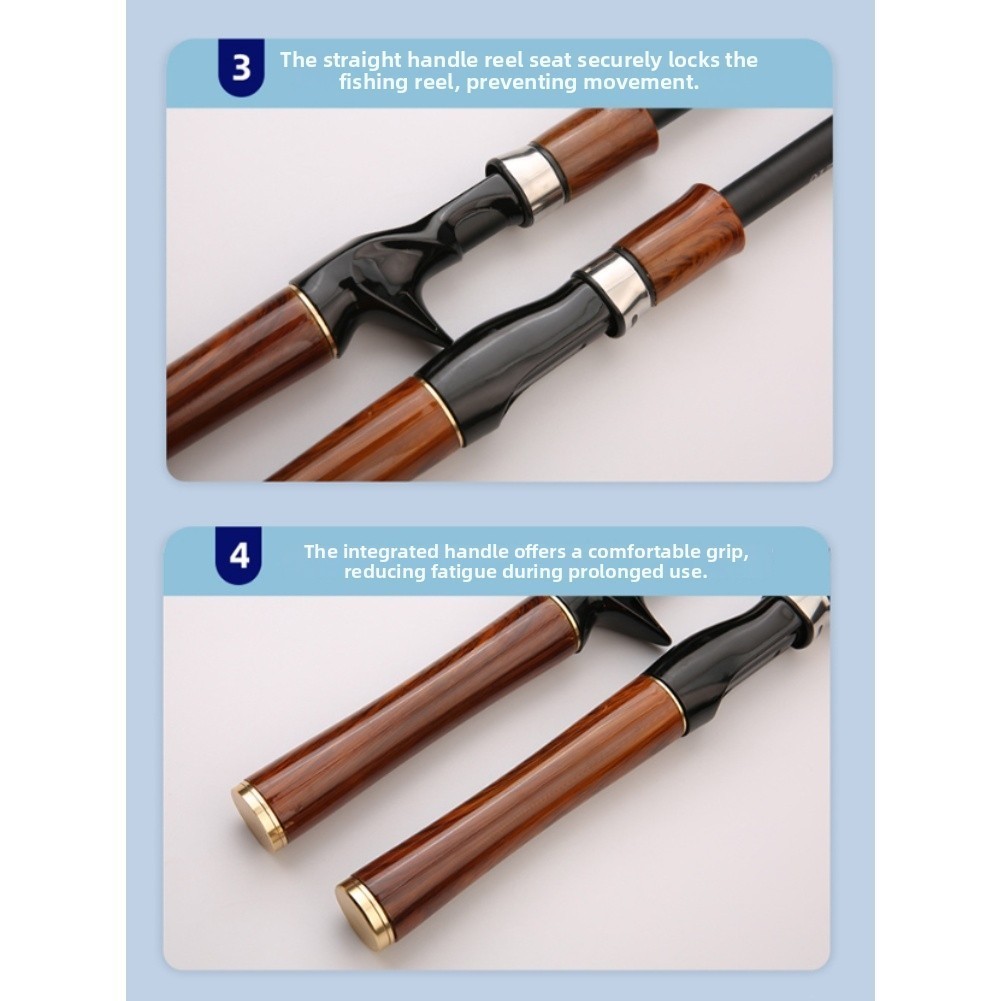 Carbon Fishing Rod 45cm Telescopic ML Action Lure Rod 1.5m 1.8m 2.1m 2.4m