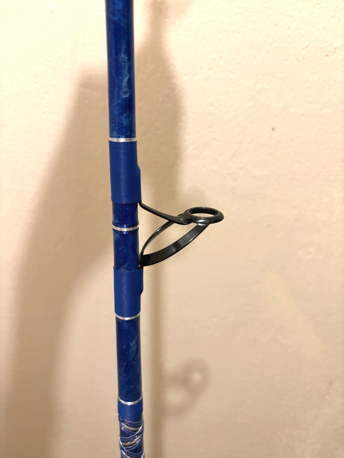CUSTOM SHARK ROD 8’5″ SEABLUE PEARL MARBLE AFTCO STUART 80-130 LB NEW