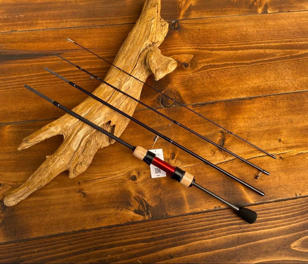 Ajing Rod Set 4-Piece Carbon Guide, 6ft/183cm, Versatile for Trout & Bass