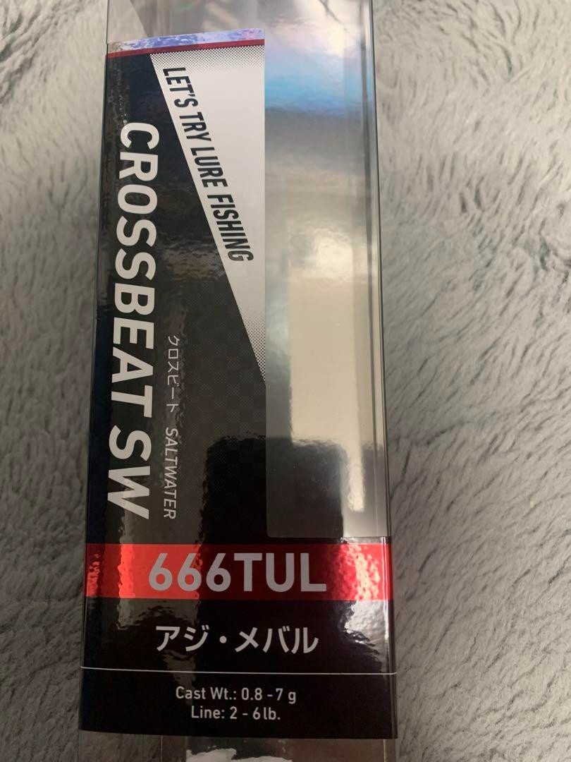 Daiwa CROSSBEAT SW 666TUL Fishing rod 1.98m color black outdoor leisure unisex