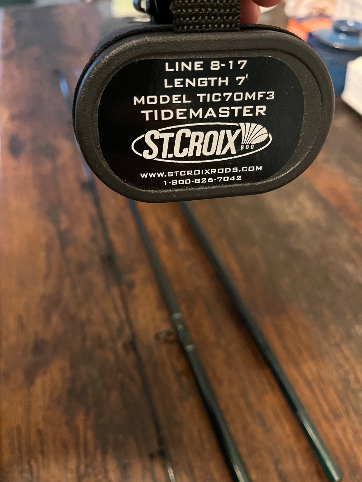 st croix tidemaster saltwater casting rod, 3 piece medium action