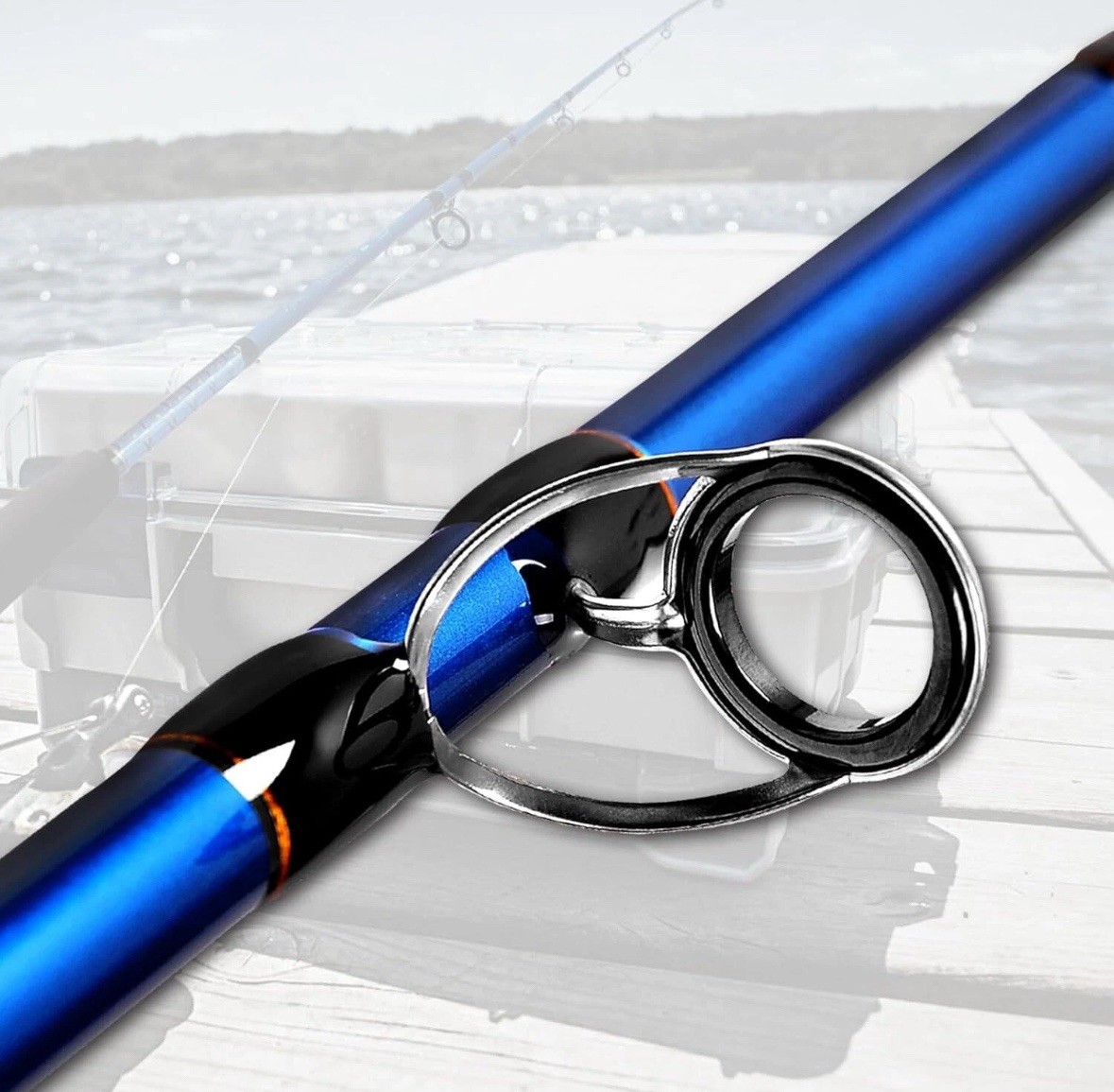 Fiblink 7Ft Medium Heavy Portable Carbon Saltwater Fishing Rod With Eva Handle