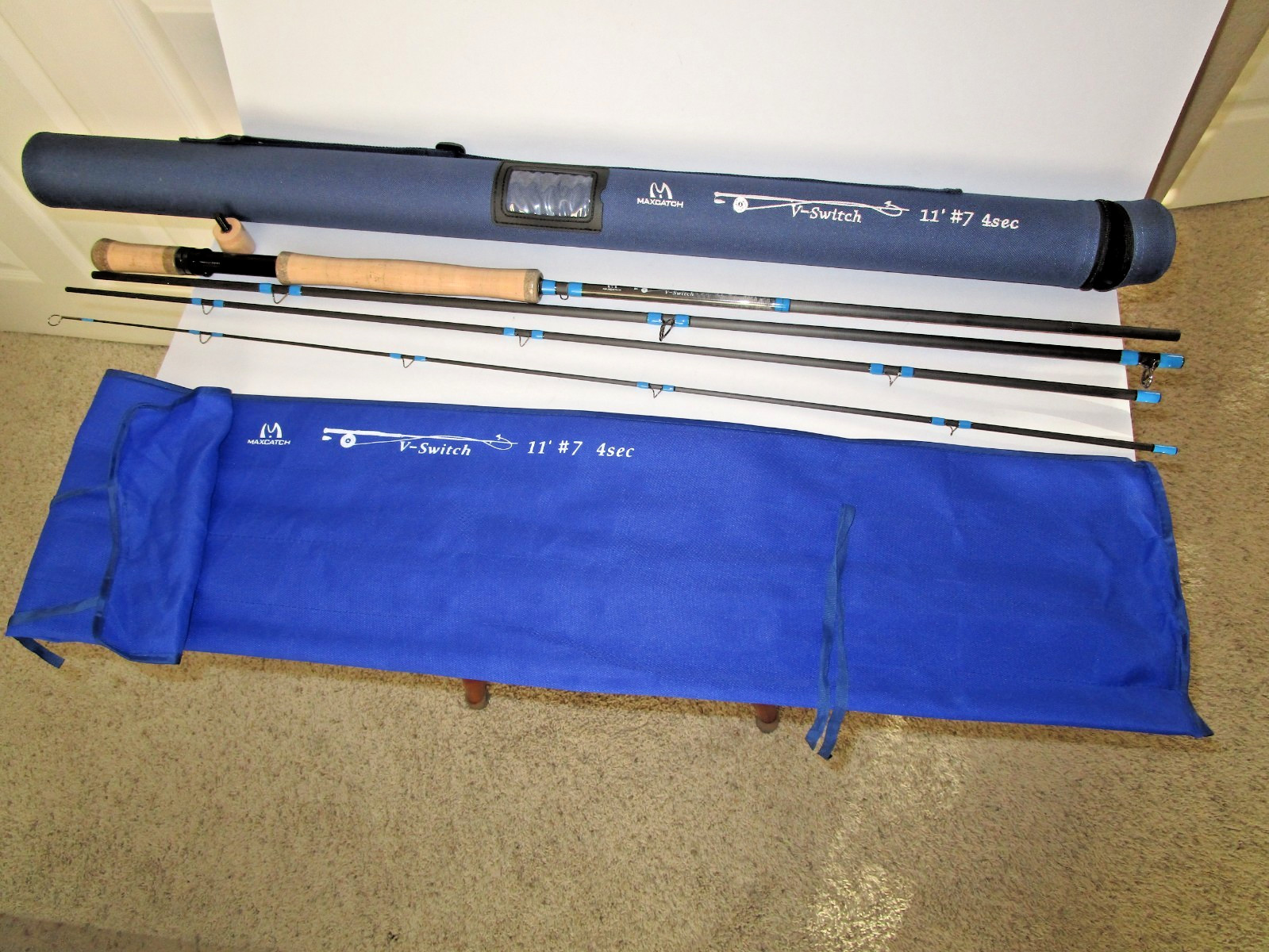MAXCATCH V-SWITCH 11′ #7 4 SECTION FLY ROD