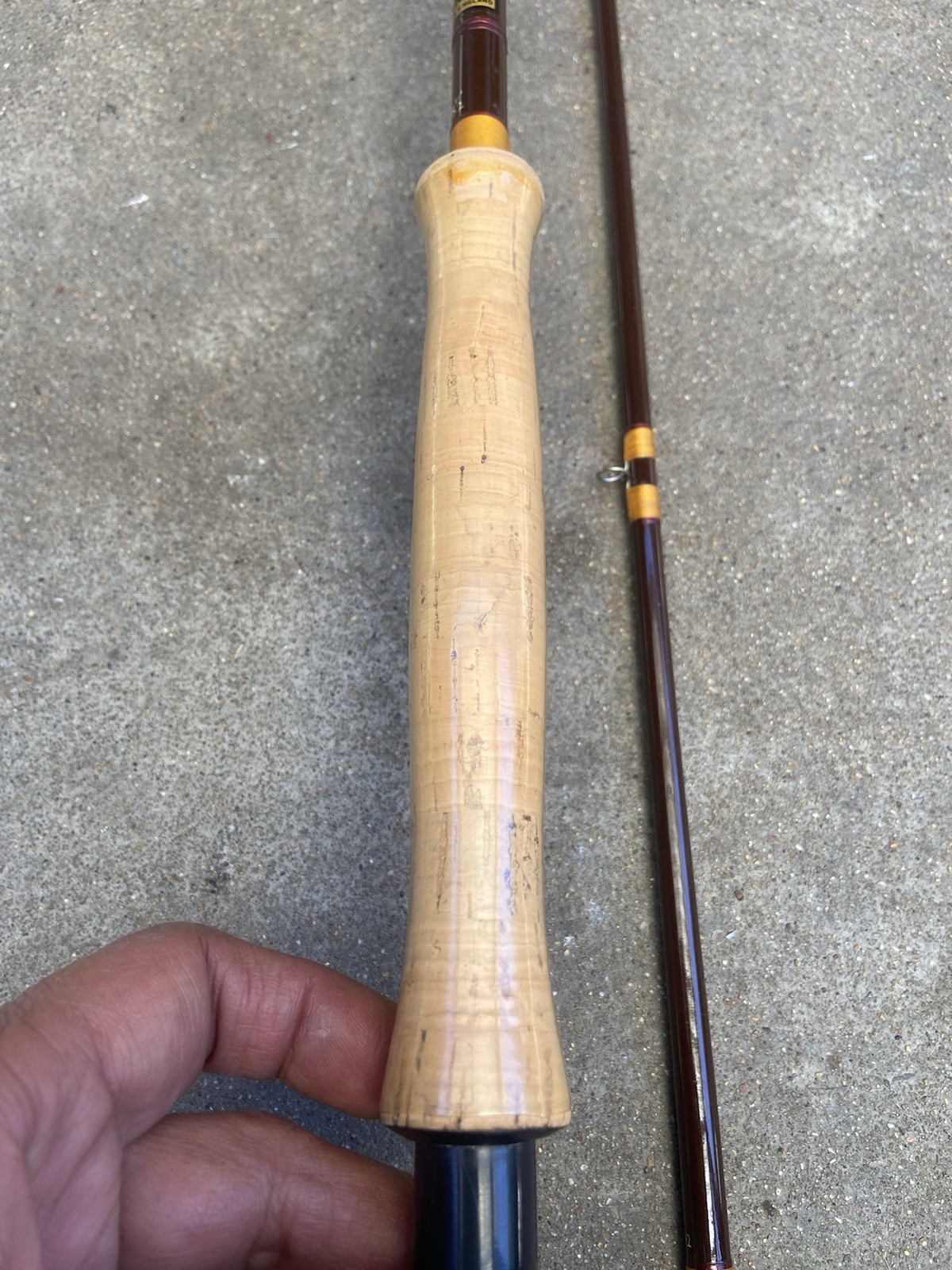 House of Hardy Jet 7 Wt / 8-1/2 Ft Fiberglass Fly Rod Excellent Condition