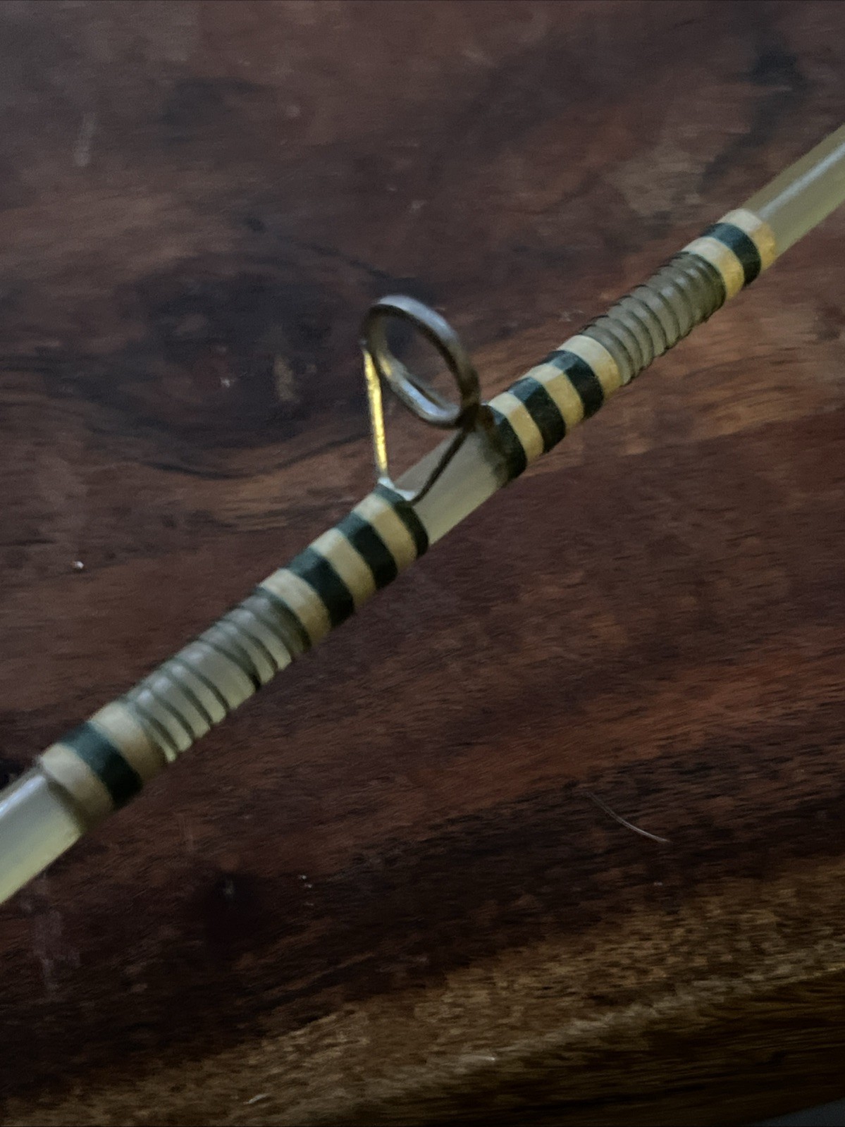 Vintage Water King Bait Casting Clear Fiberglass Rod w/ Rubber Grip 5’10” 2pc