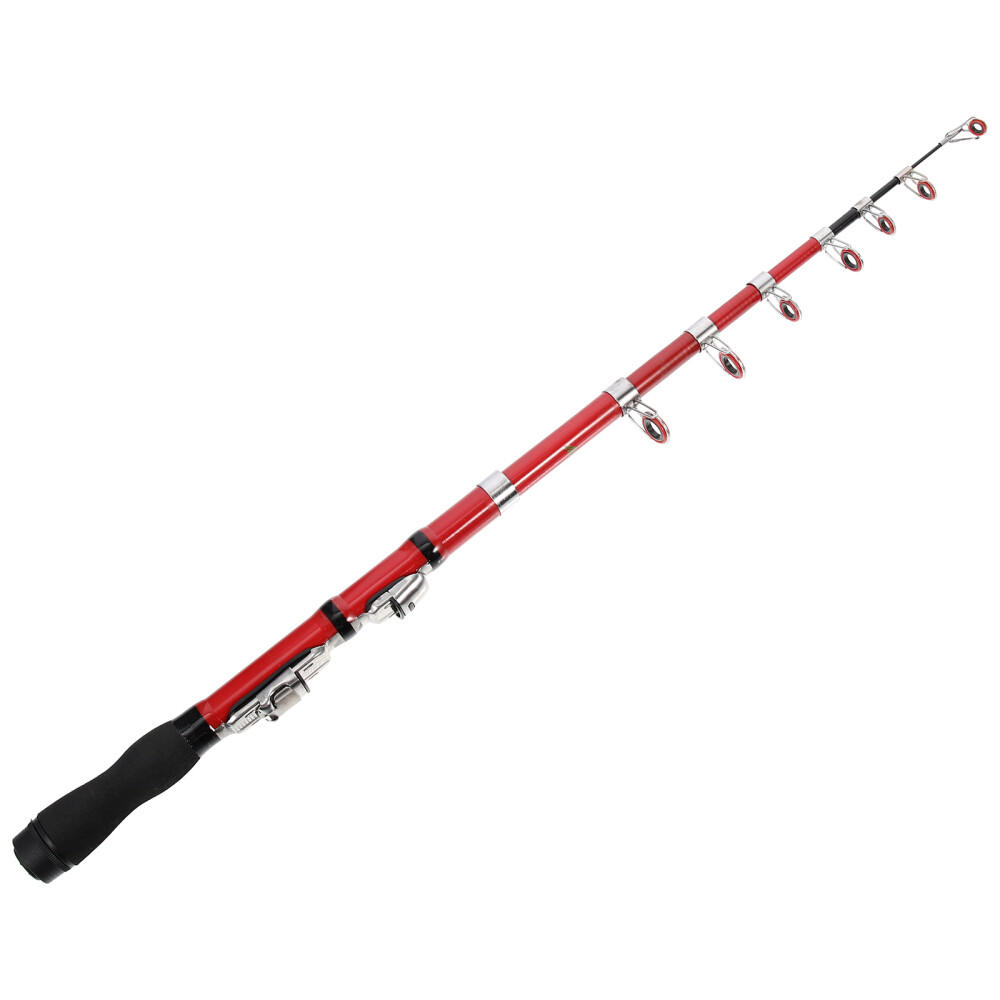 1Pc Telescopic Fishing Pole Carbon Miniature Ultra-short Fishing Rod Random