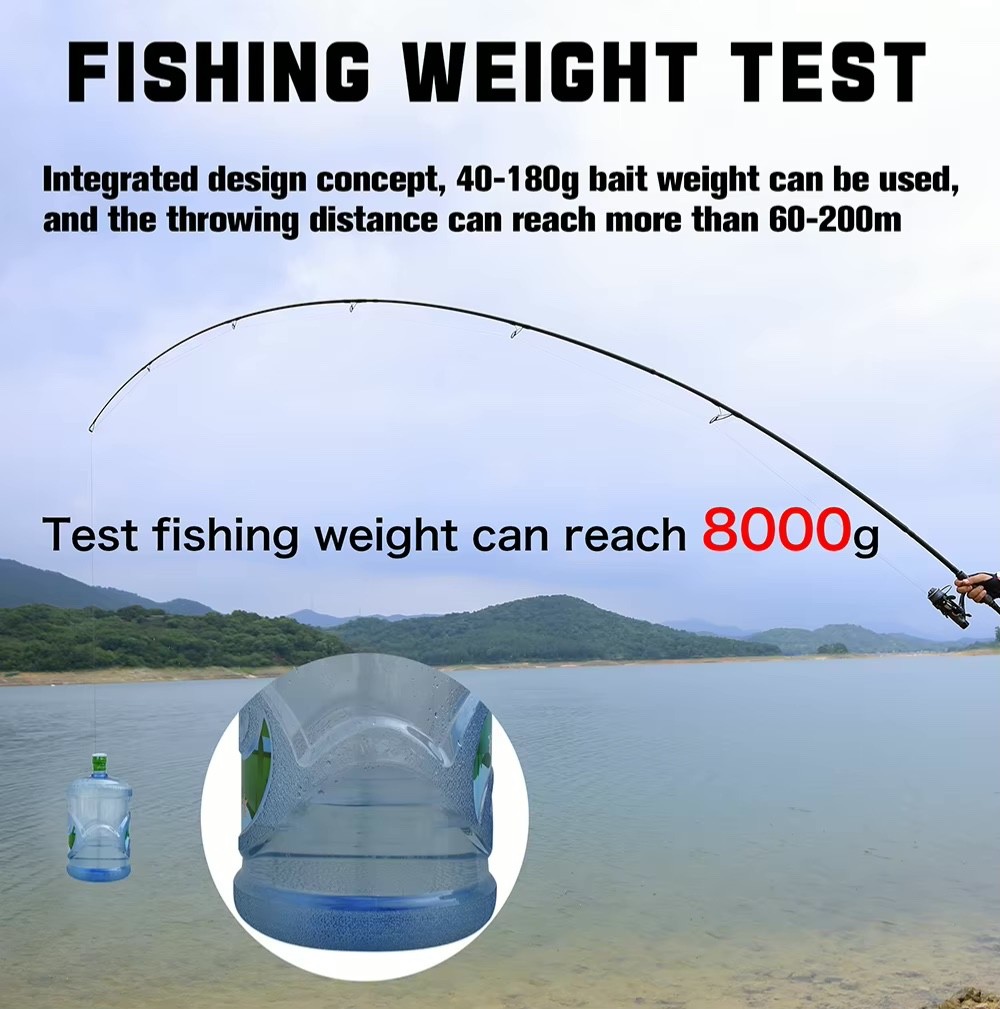 Big Fish Vacation Travel Fishing Rod Carp Coarse Freshwater Rods Various