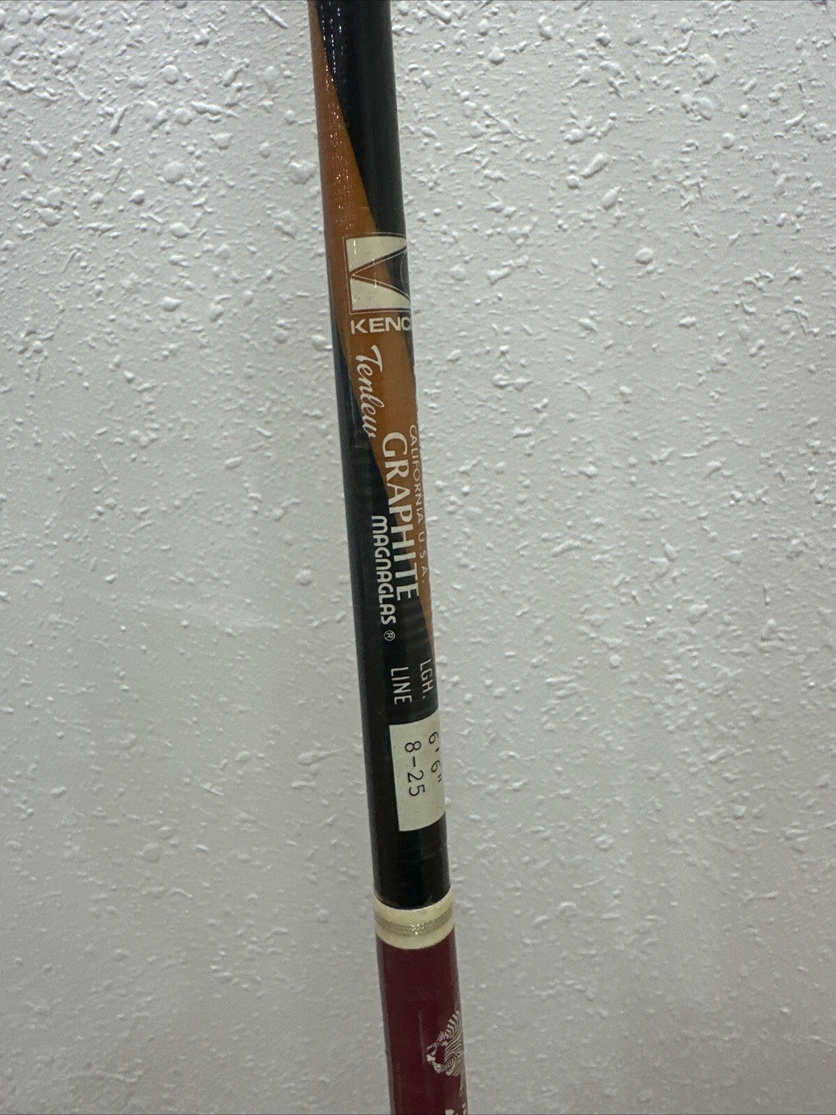 Kencor Zebra Tenlew Magnaglas 6’6″ Model Z700S Fishing Rod 8-25 lb.