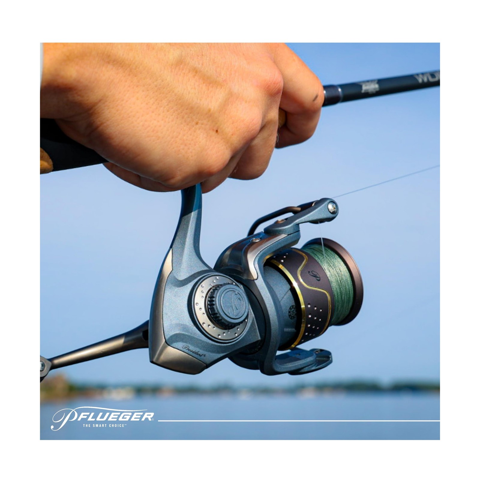 Pflueger President Spinning Reel and Fishing Rod Combo New Model