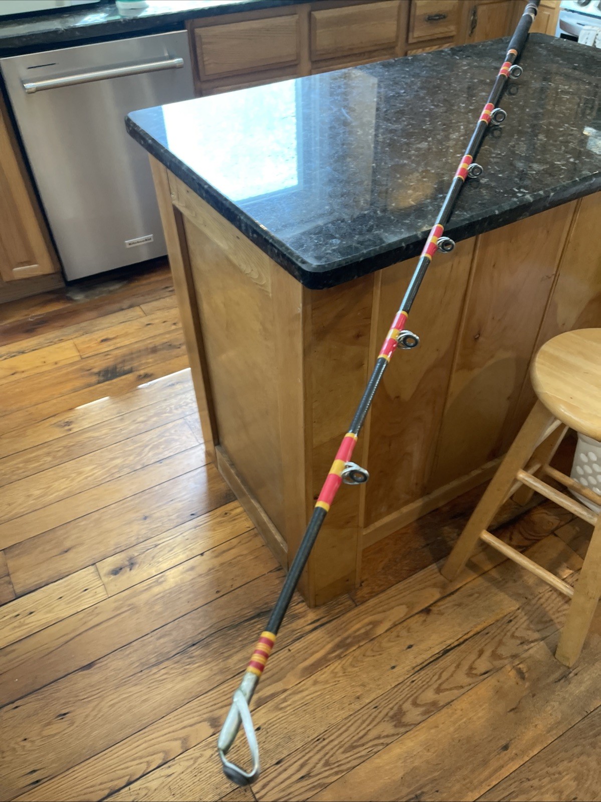shakespeare ugly stick 7’8” custom salt H20 Heavy Fuji Reel Seat Vtg 7 Guide 1pc