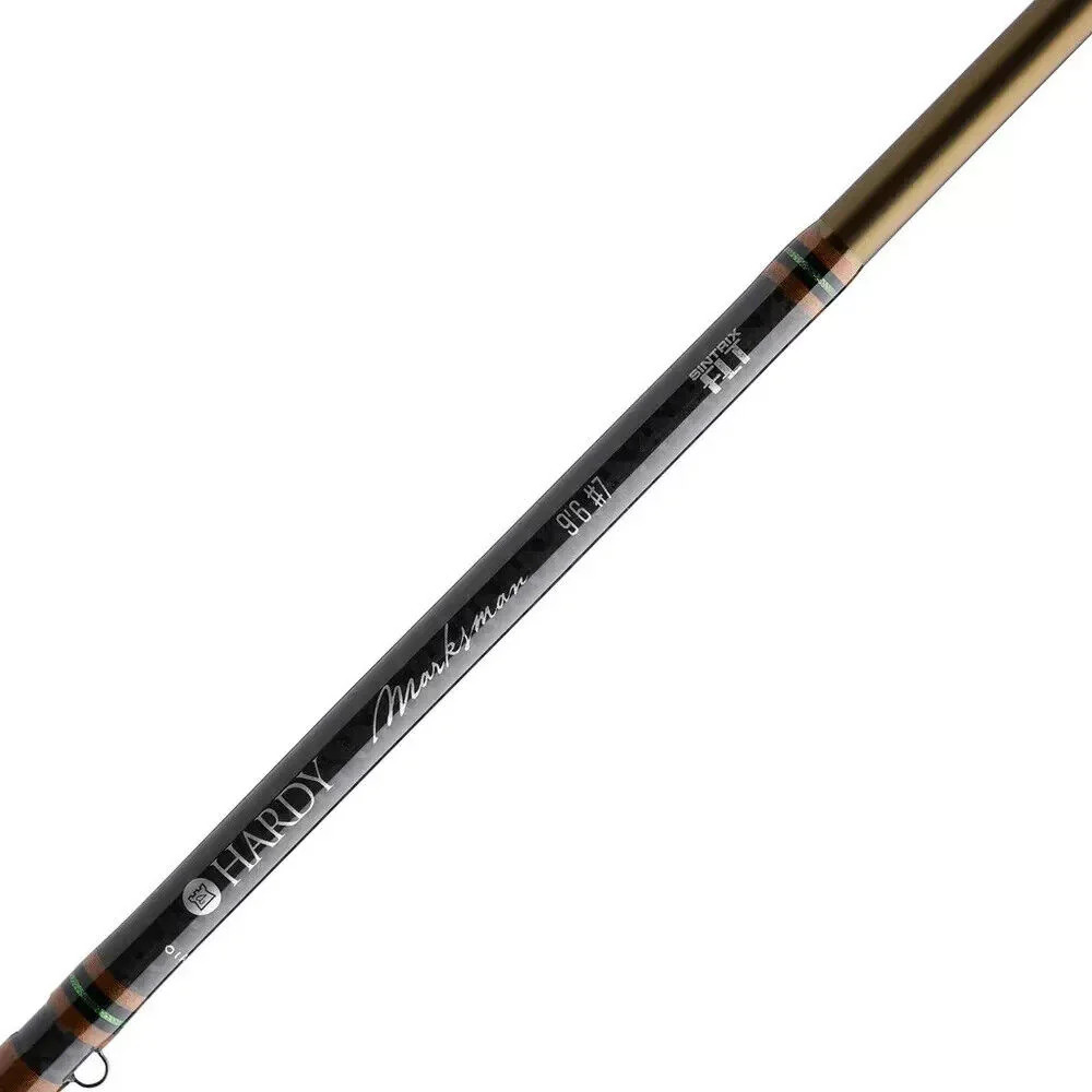 Hardy Marksman Fly Fishing Rod 8’6″ #5 HROMAR865 4 Pce Satin Bronze